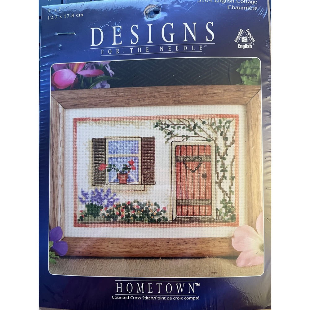Designs for the Needle Hometown English Cottage Counted Cross Stitch Kit 305104